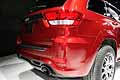 Dettaglioretro vettura Jeep Gand Cherokee SRT8 red